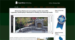 Desktop Screenshot of legendarylandscaping.net